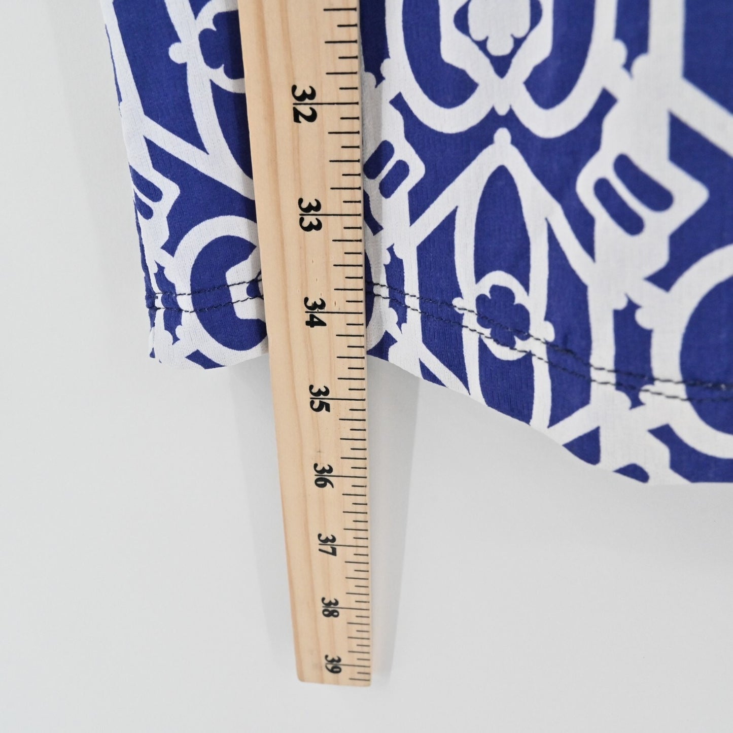 IBKUL Dress Size S Blue White Print Polo Stretch UPF 50+ Outdoor Preppy Outdoors