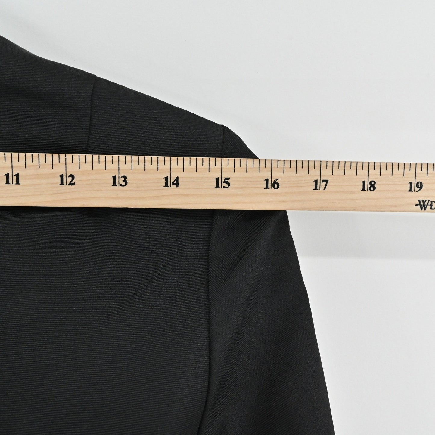 True Vintage 60s Black Skirt Suit Set Size S Blazer Pencil Secretary Movie Prop