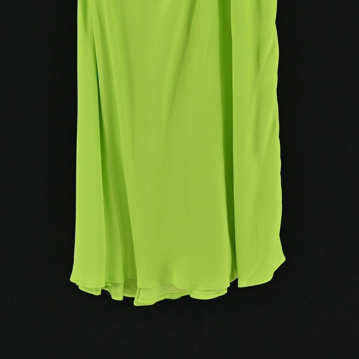 FARM Rio Lime Green Midi Dress Size 1X Cut Out Detail Long Sleeve Dopamine Boho