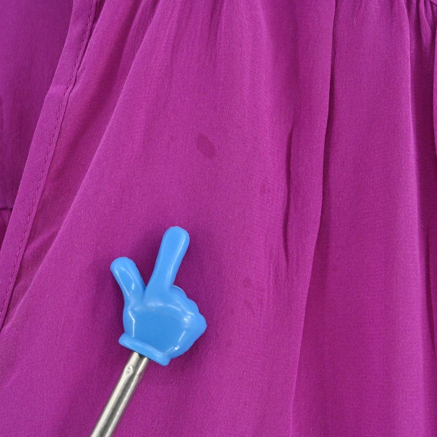 Amanda Uprichard Womens Silk Dress S Purple Vibrant Elegant V Neck Long Sleeve