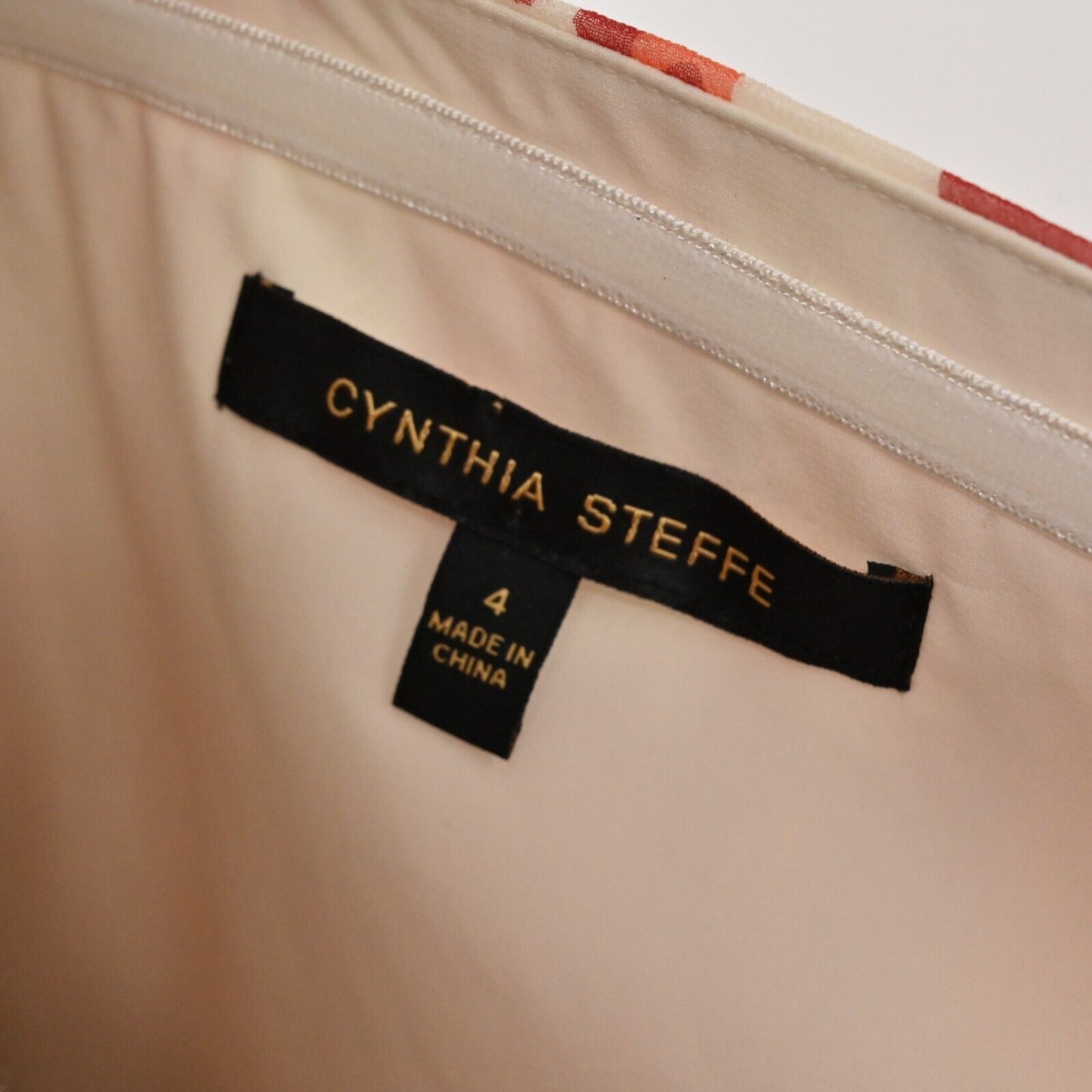 CYNTHIA STEFFE Dress Womens Sz 4 Silk One Shoulder Burnt Orange Printed Mini NEW