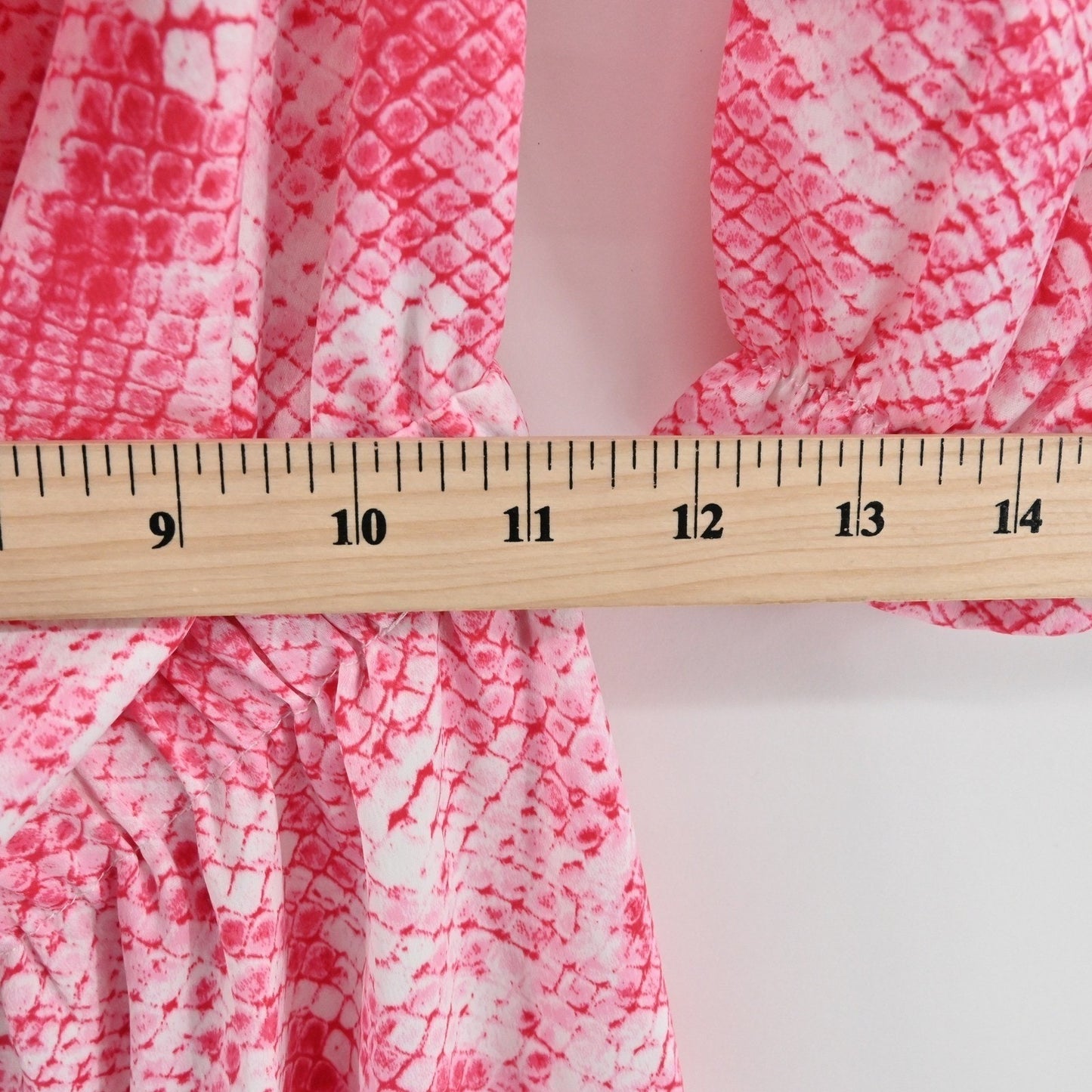 Beach Bunny Tanner Romper Sz XS Pink Snakeskin Off The Shoulder Boho Resort Wear