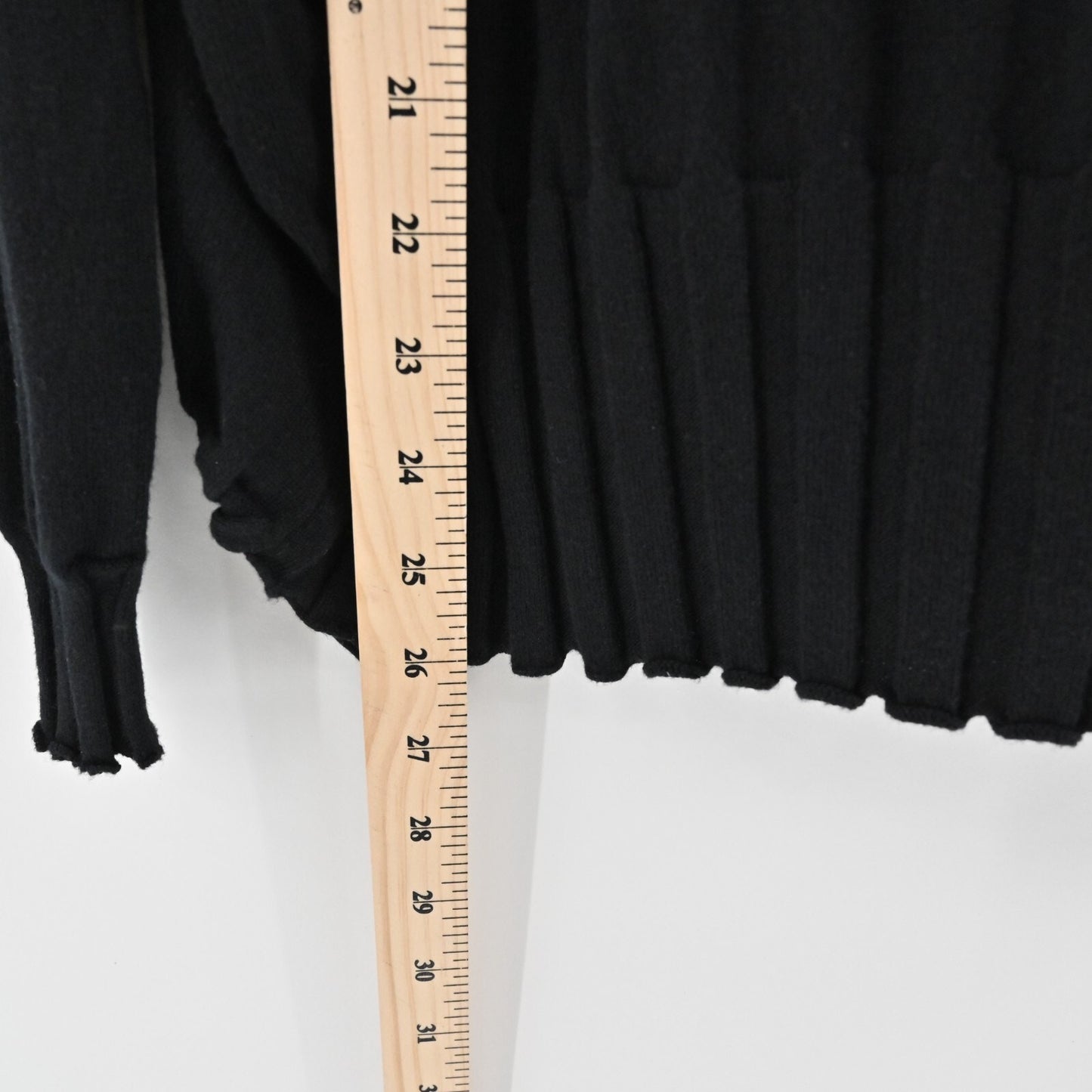 PLANET by LAUREN G Womens Black OSFA Sweater Pima Cotton Bateau Neck Minimalist