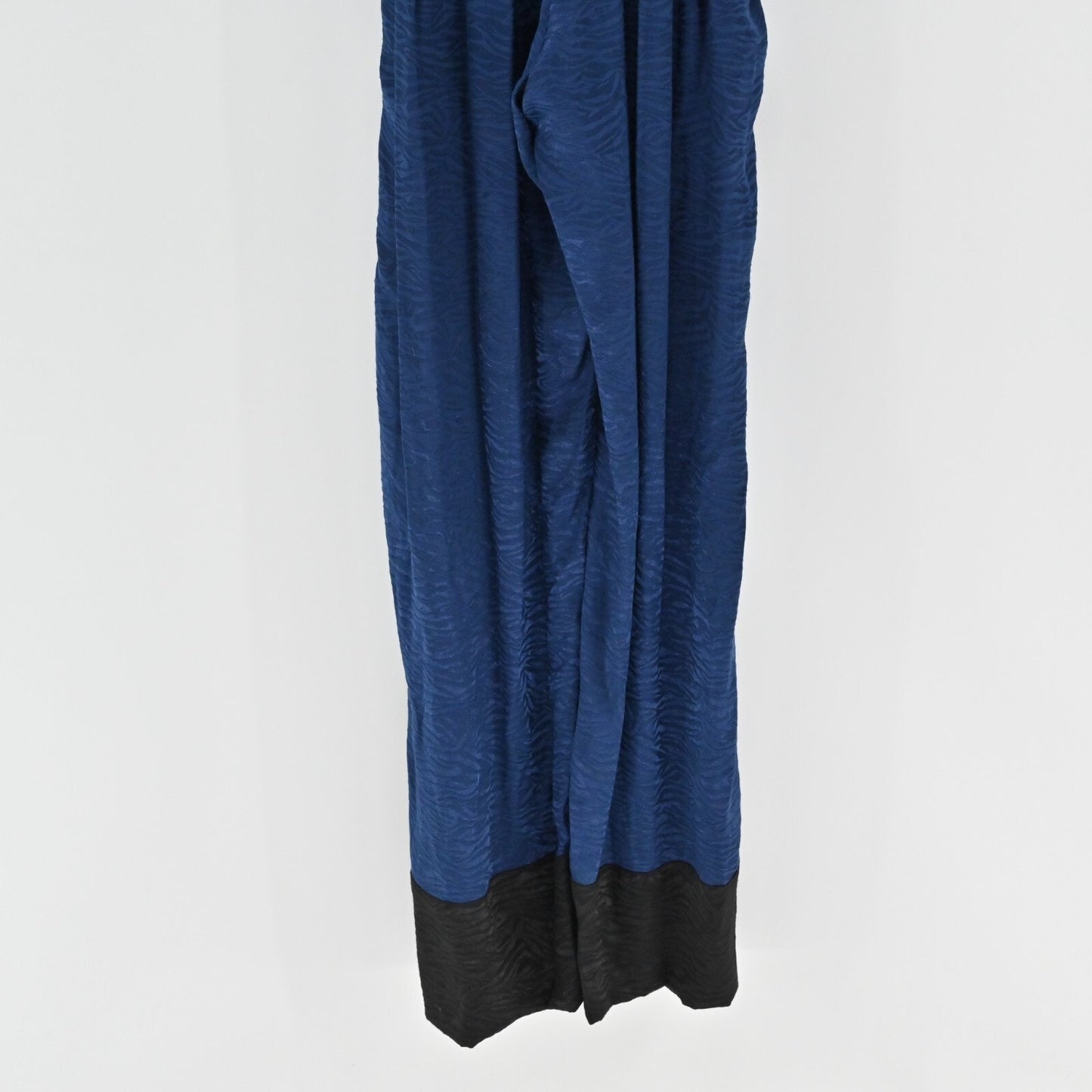 VICTORIAS SECRET Playsuit Sz L Zebra Ensign Blue Day Night Plunge Loungewear NEW