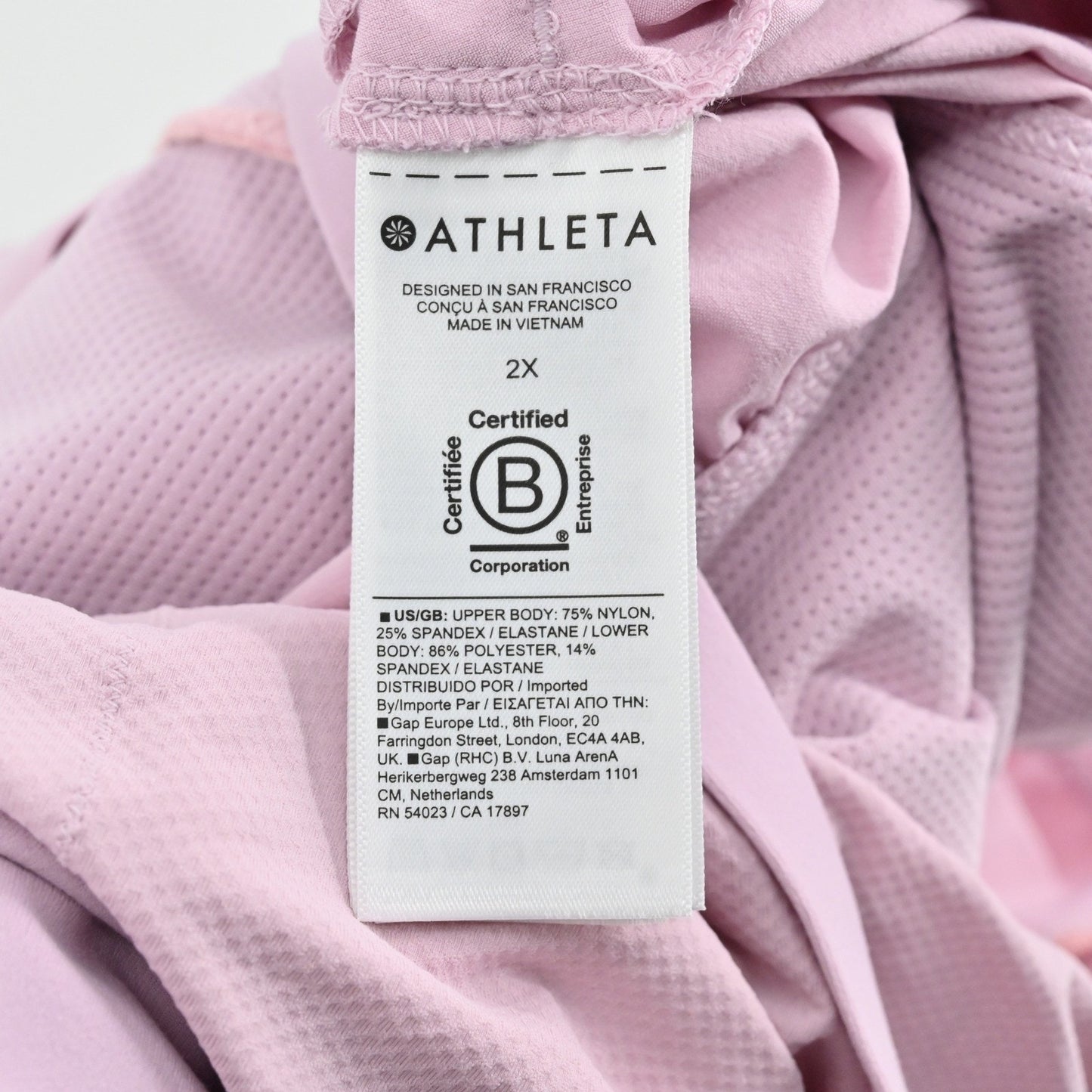 Athleta Elation Hybrid Midi Dress Size 2X Pink Spaghetti Strap Pocket Athleisure