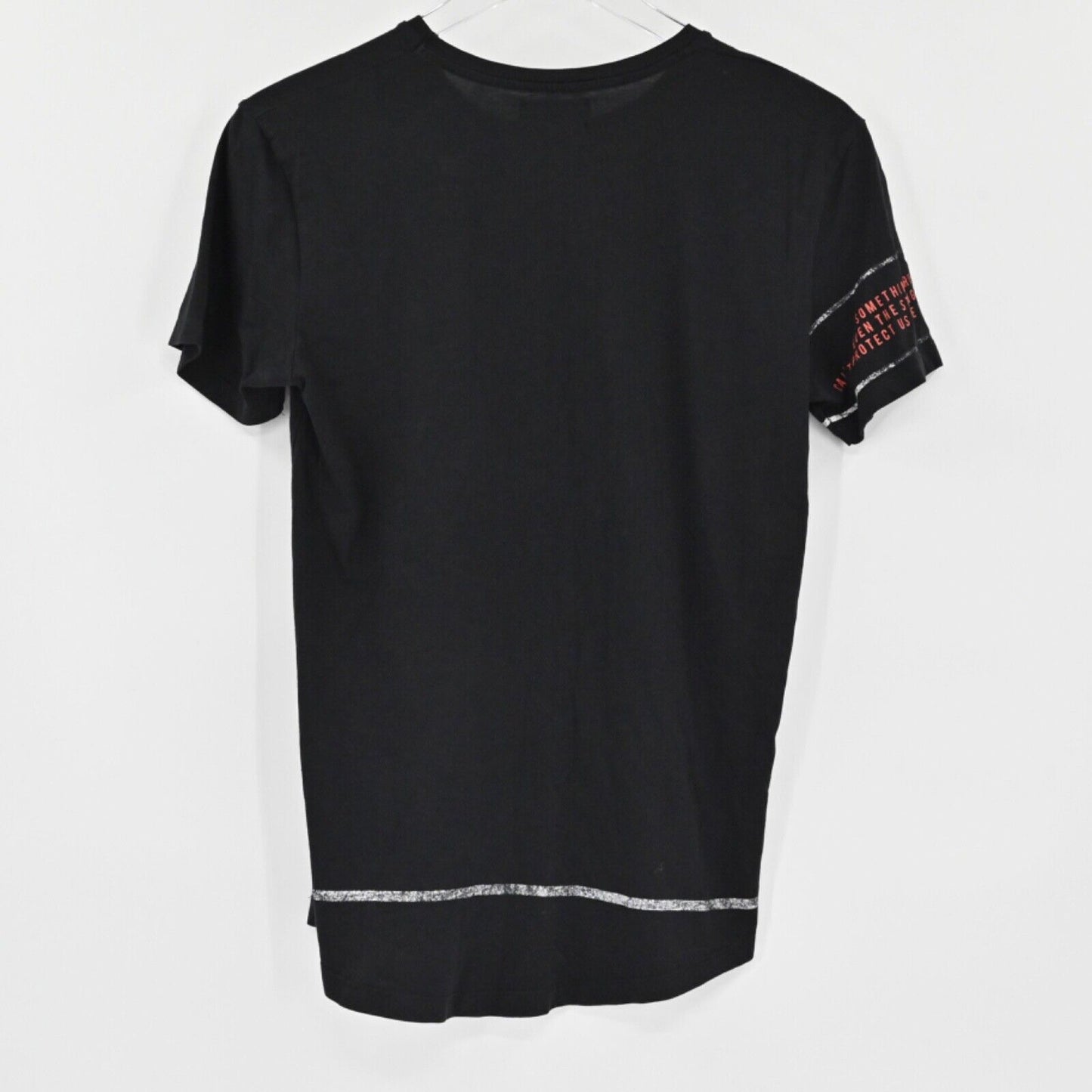 ZARA MAN Graphic Tee Mens Size S Black Ramble Disorder Mess Streetwear Punkcore