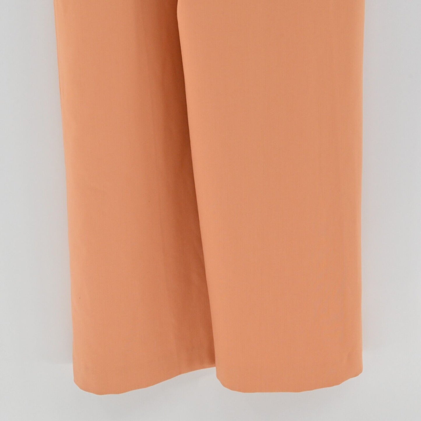 Vintage Jumpsuit Womens Size M Wide Leg Sleeveless Solid Orange Chic Playsuit