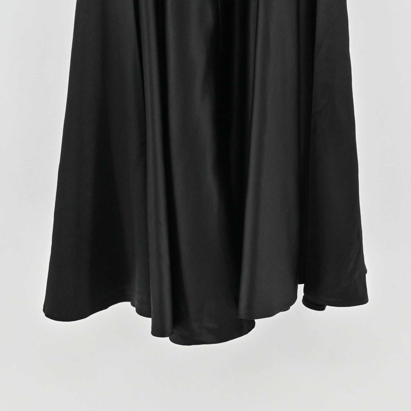 Vixen By Micheline Pitt Black Swing Skirt Size XS Satin Retro Classic Pinup Girl