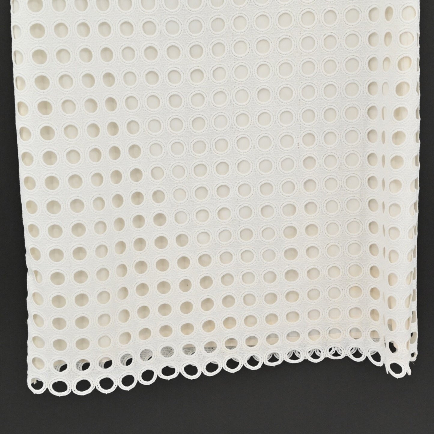 Catherine Malandrino Courtney Dress Size 0 White Eyelet Summer Shift Minimalist