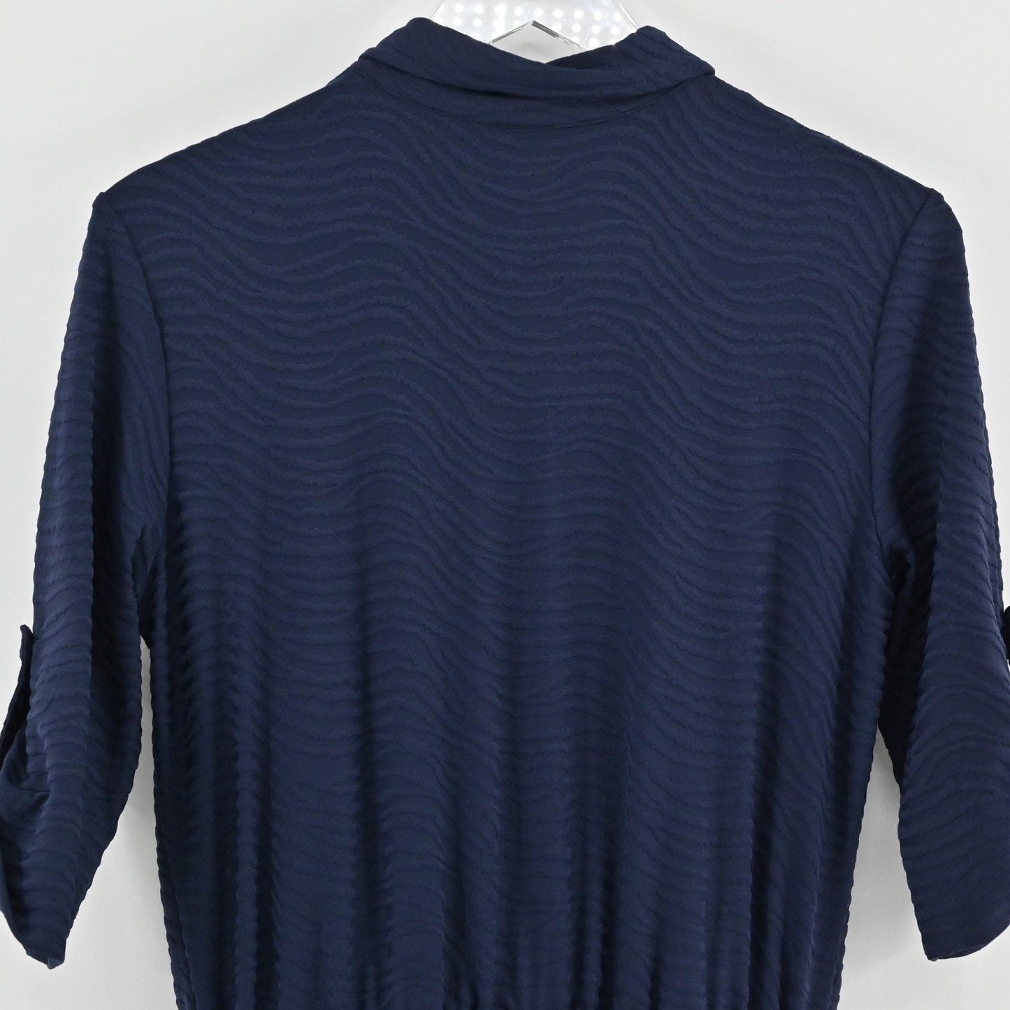 J McLaughlin Womens Westport Navy Raffia Jacquard Romper Size M Drawstring Waist