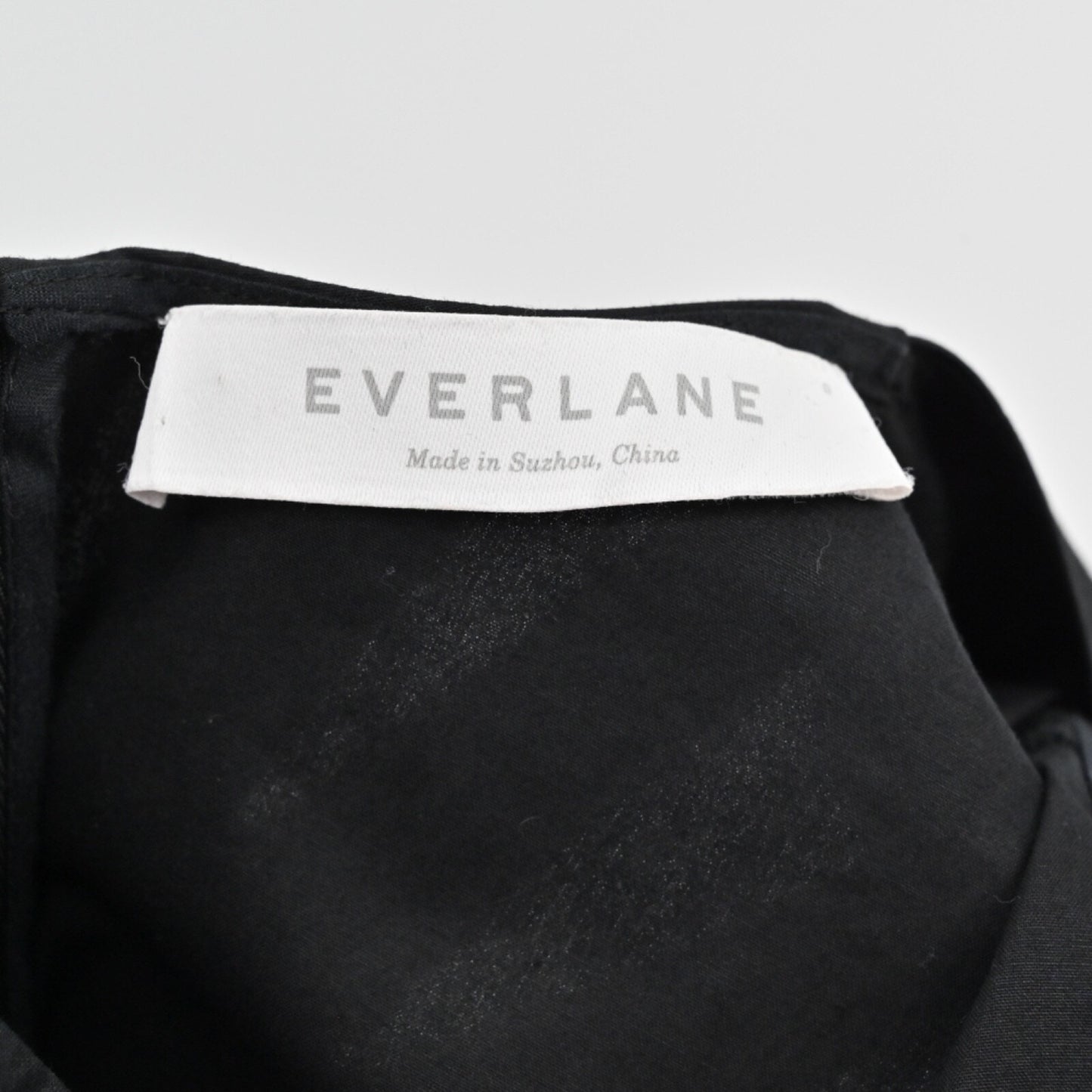 EVERLANE Black Dress Size XS Pleated Mini Sleeveless Cotton Retro Capsule Office
