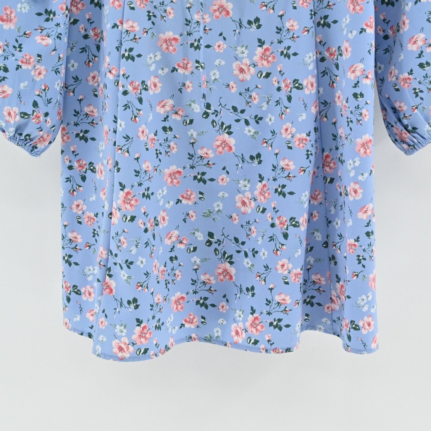 Abercrombie Fitch Ditzy Floral Mini Dress Size M Romantic Girly Blue Square Neck