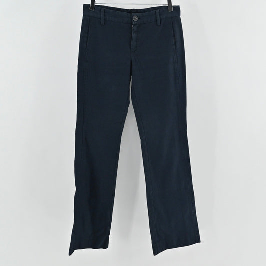 Marc Jacobs Womens Corduroy Pants Size 6 Navy Minimalist Quiet Luxury Trousers