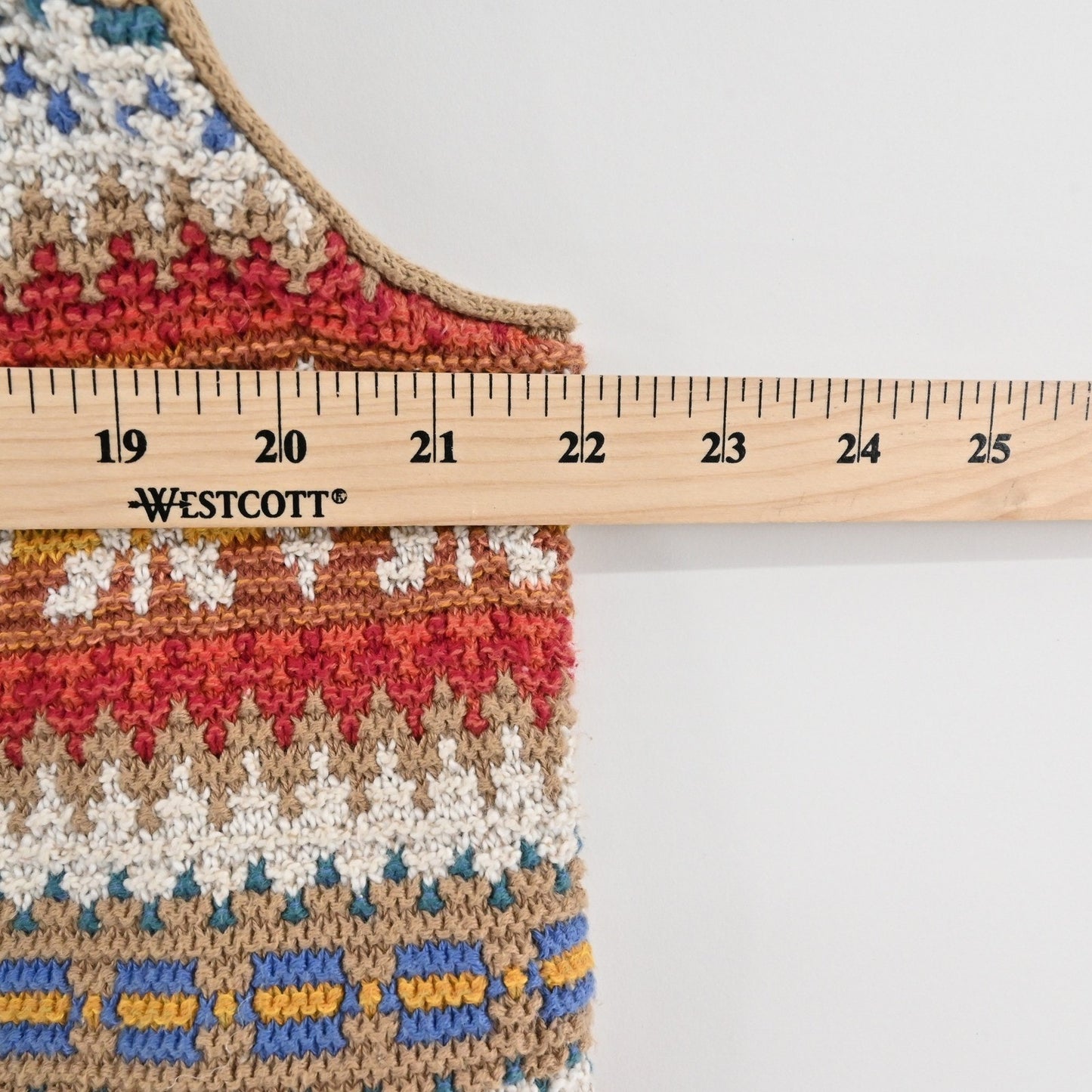 Vtg Y2k Lizsport Sweater Vest Size M Fair Isle Sleeveless Knit Top Multicolor