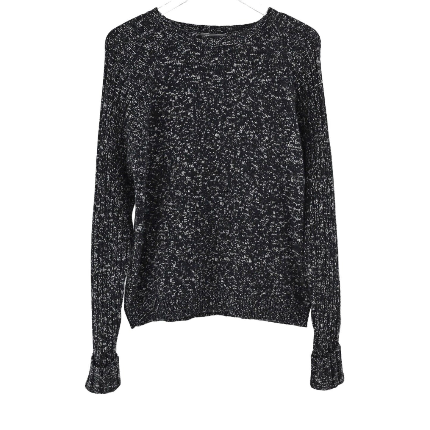 VINCE Sweater Womens Size XS Black White Long Sleeve Knit Top Cozy Winter Fall
