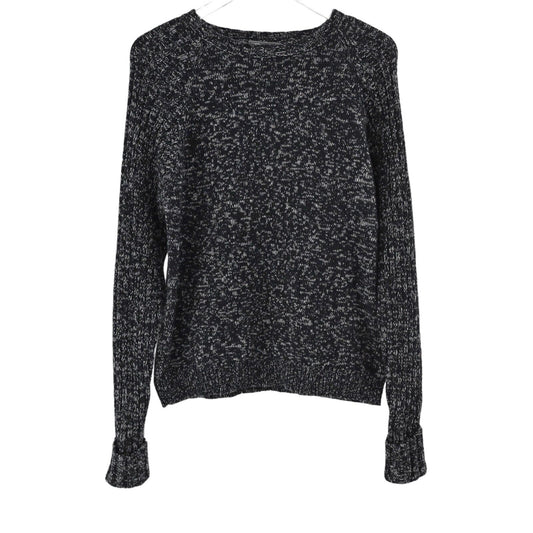 VINCE Sweater Womens Size XS Black White Long Sleeve Knit Top Cozy Winter Fall
