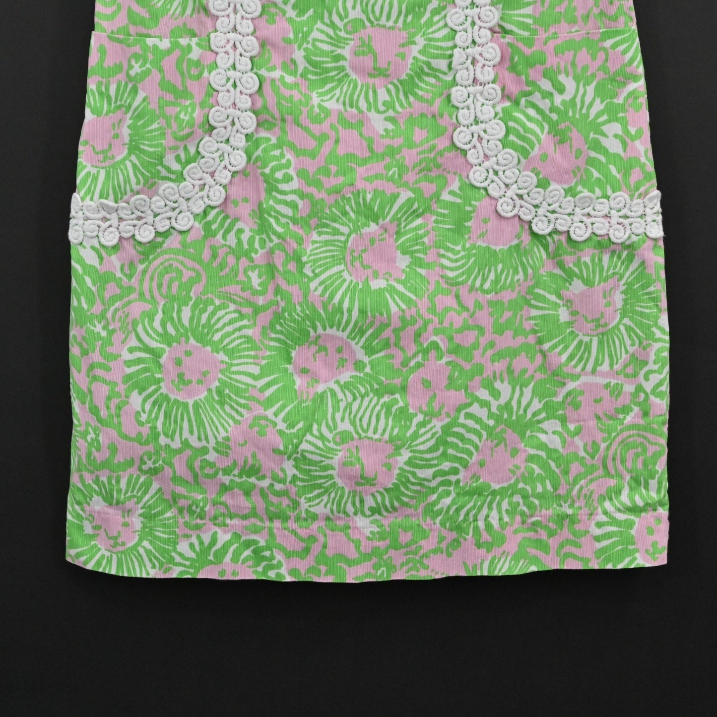 LILLY PULITZER Dress Size 2 Liz Sleeveless Shift Cabana Pink Sunnyside Vacation