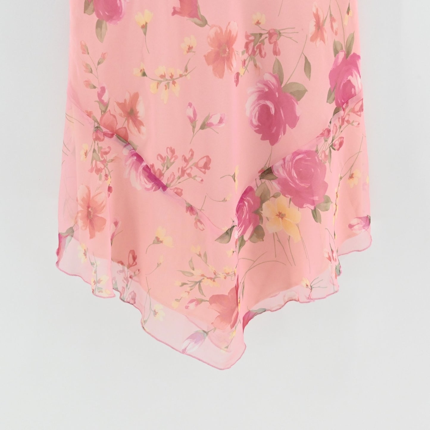 Vtg Y2k Floral Babydoll Dress Size 6 Fairy Romantic Garden Party Slip Sleeveless