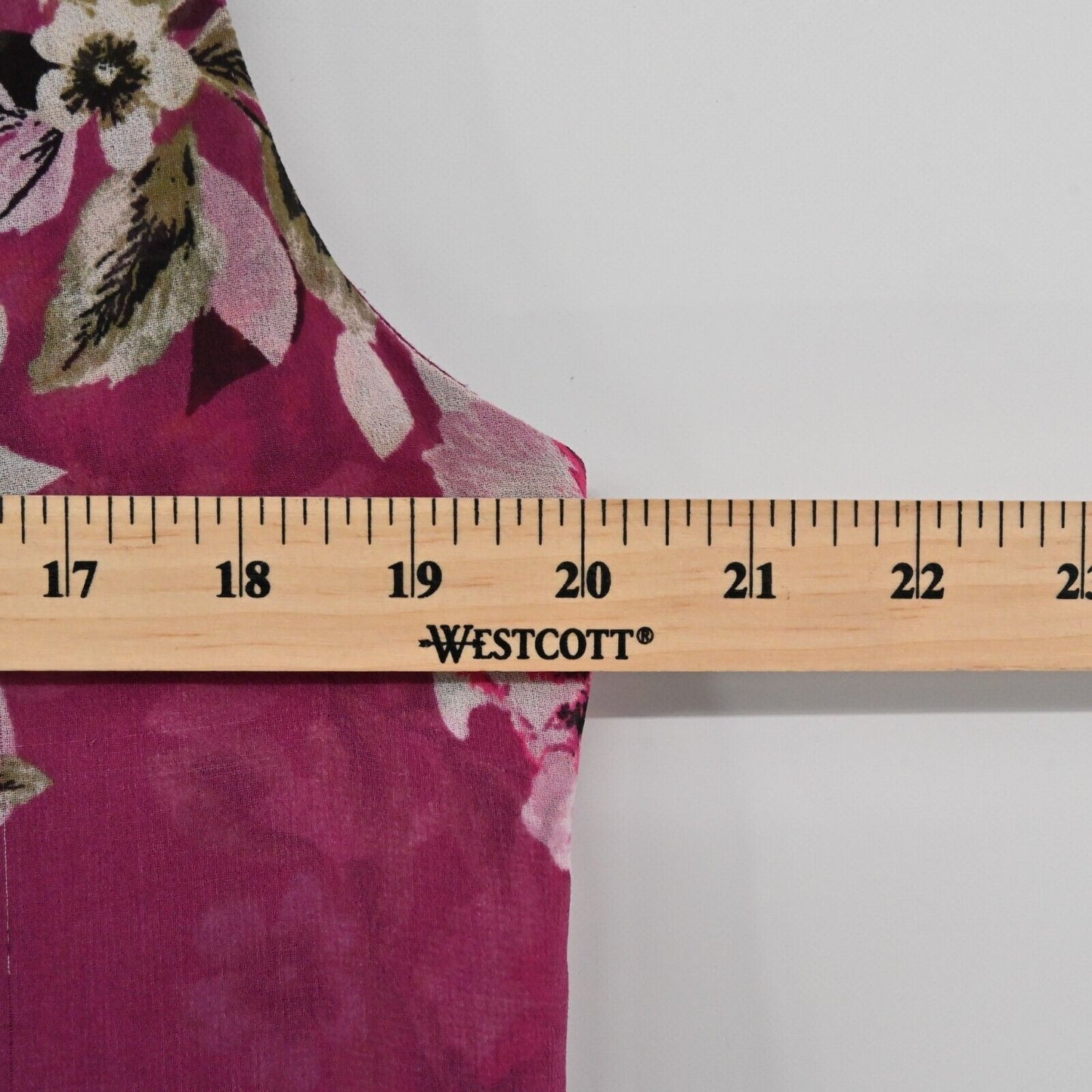 WHBM Dress Womens Sz 6 Floral Sleeveless Choker Keyhole Neck Shift Chiffon Lined