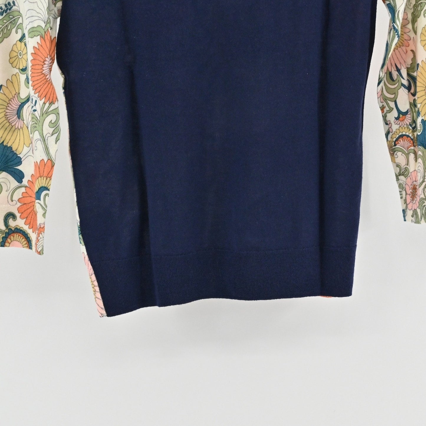 J Crew Womens Floral Merino Wool Sweater Size S Retro Twee Whimsical Romantic