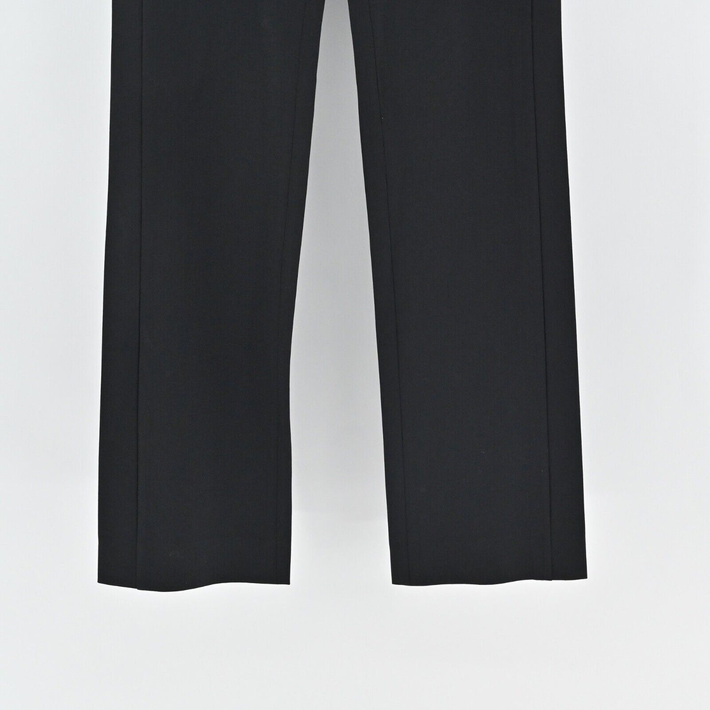 Vtg GIANNI VERSACE Pants Womens Sz 6 Black Wool Blend Mid Rise Straight Leg 80s