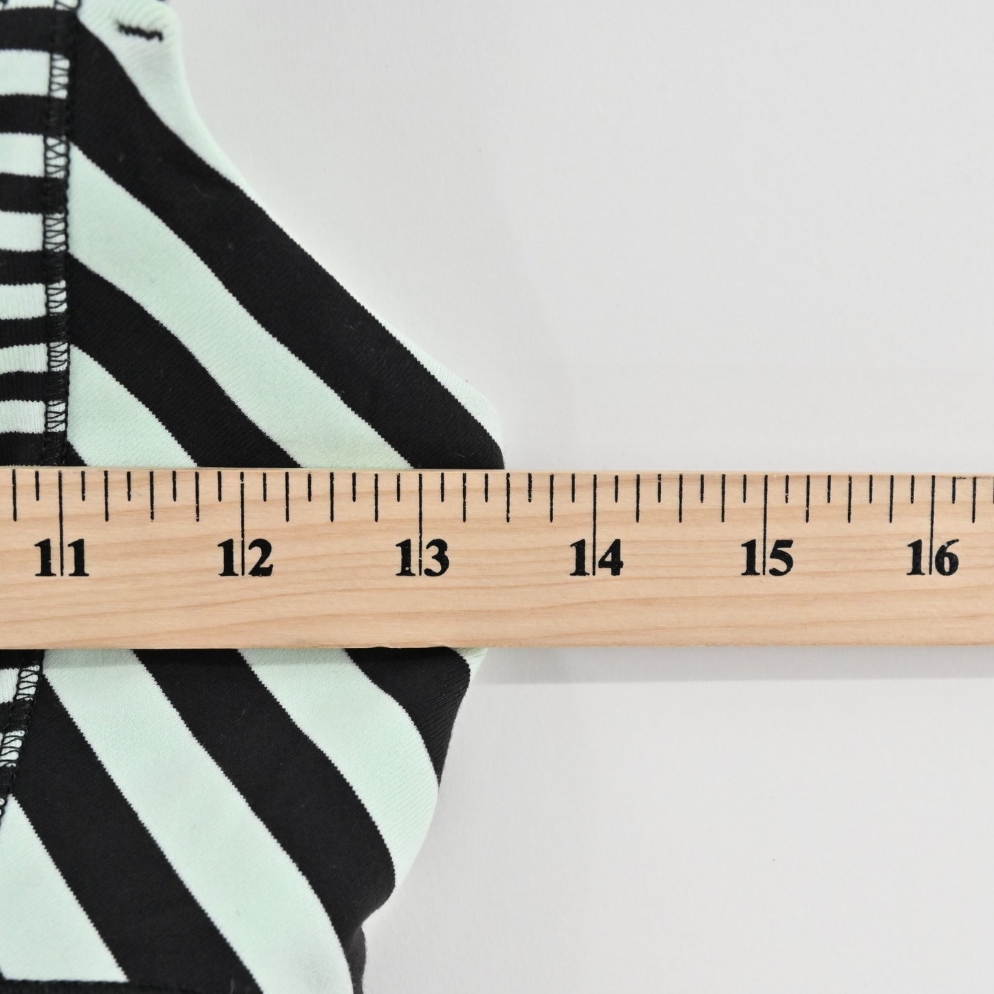 Lululemon Womens Work It Out Tank Top Size 4 Black Mint Green Stripe Logo Active