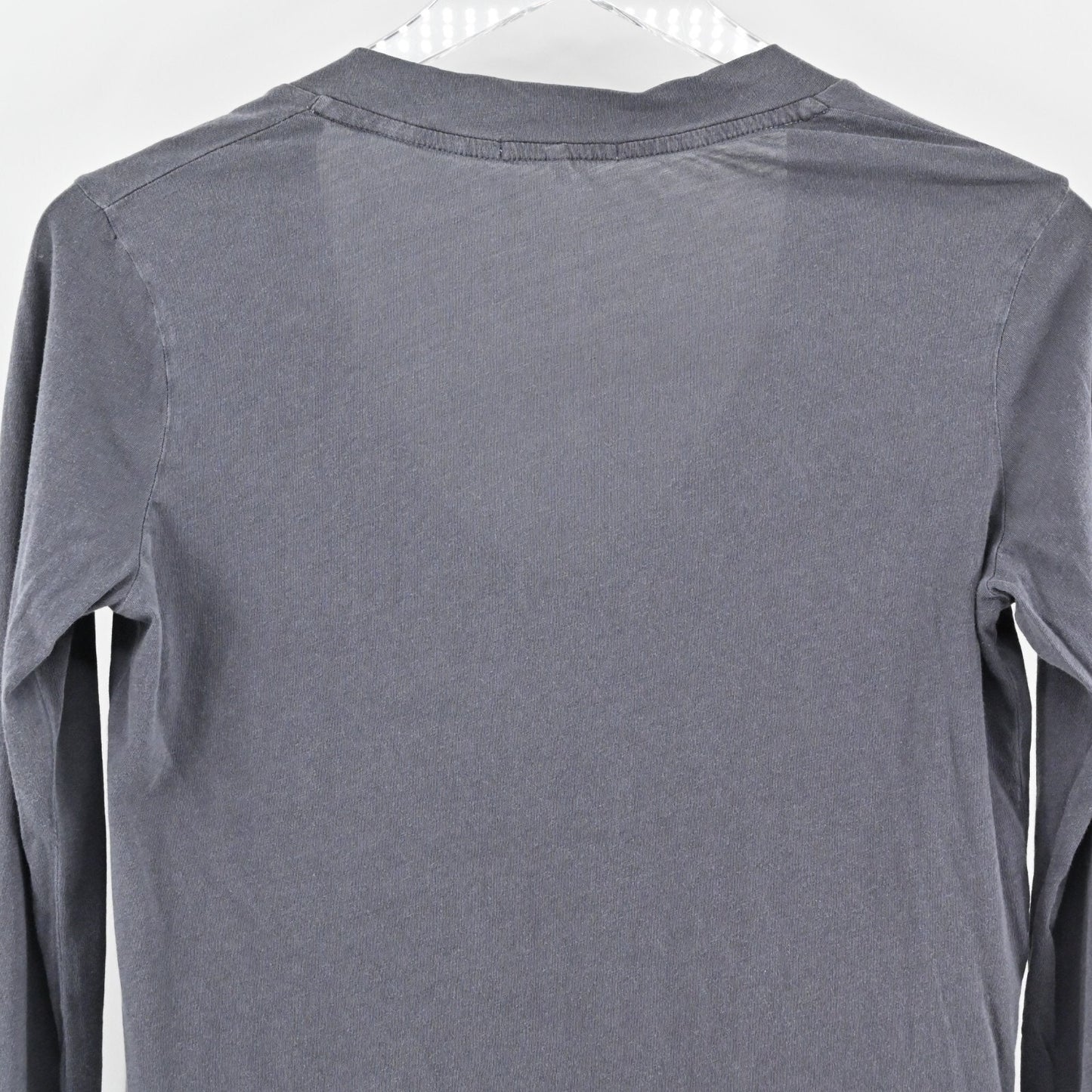 JAMES PERSE Top Womens Size 3/Large Gray Cotton Long Sleeve VNeck Shirt Standard