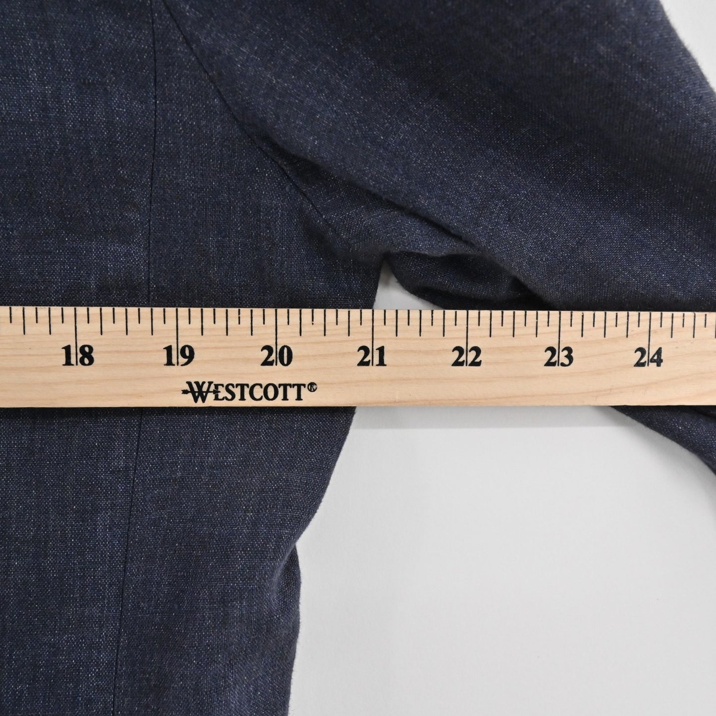 Vtg Linda Allard Ellen Tracy Womens Linen Blue Blazer Size 8 Single Breasted