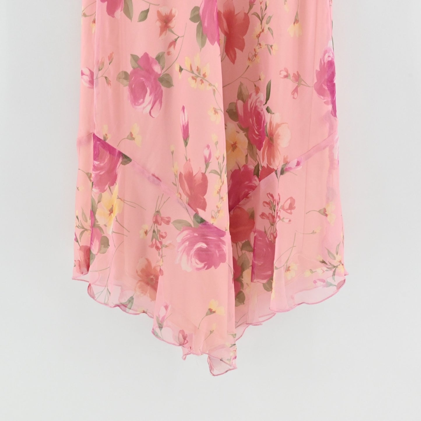 Vtg Y2k Floral Babydoll Dress Size 6 Fairy Romantic Garden Party Slip Sleeveless