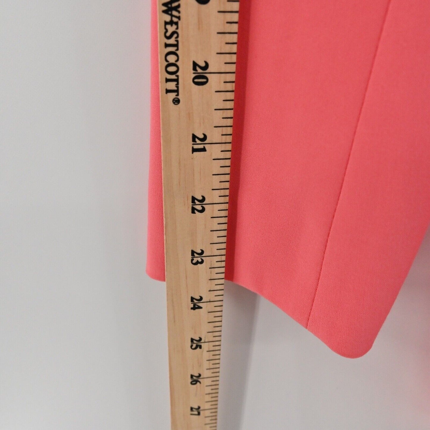 BCBGMAXAZRIA Pant Suit Womens Sz 2XS Coral Belted Jacket High Rise Pleated Retro