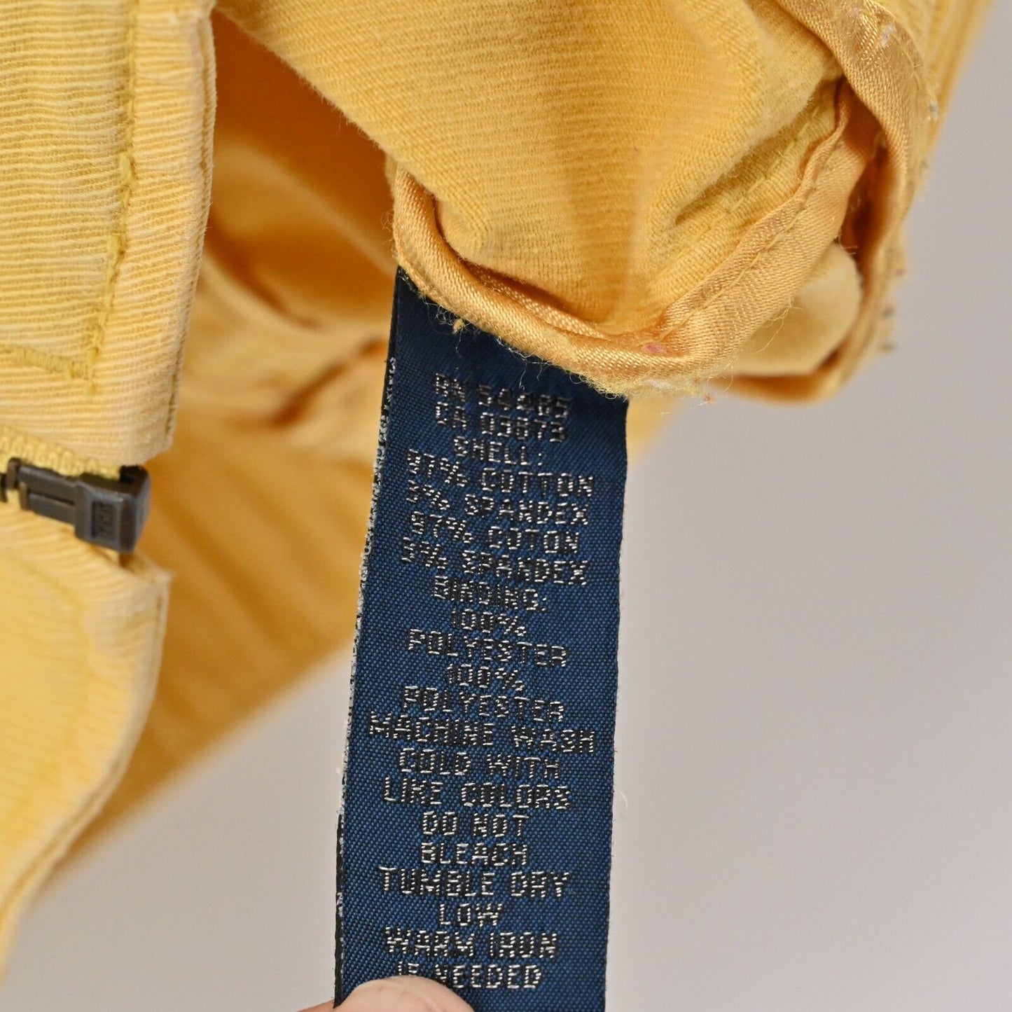 Vtg AMERICAN EAGLE Jean Jacket Womens Size M Yellow Denim Zip Up Pockets Y2k
