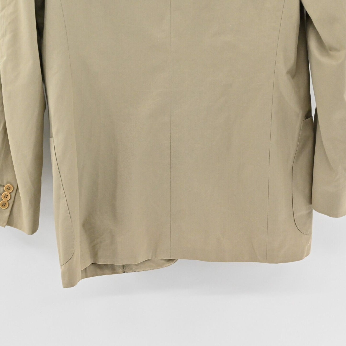 Vtg LANVIN Blazer Mens Size 50 Beige Single Breasted Sports Coat 2 Button Jacket