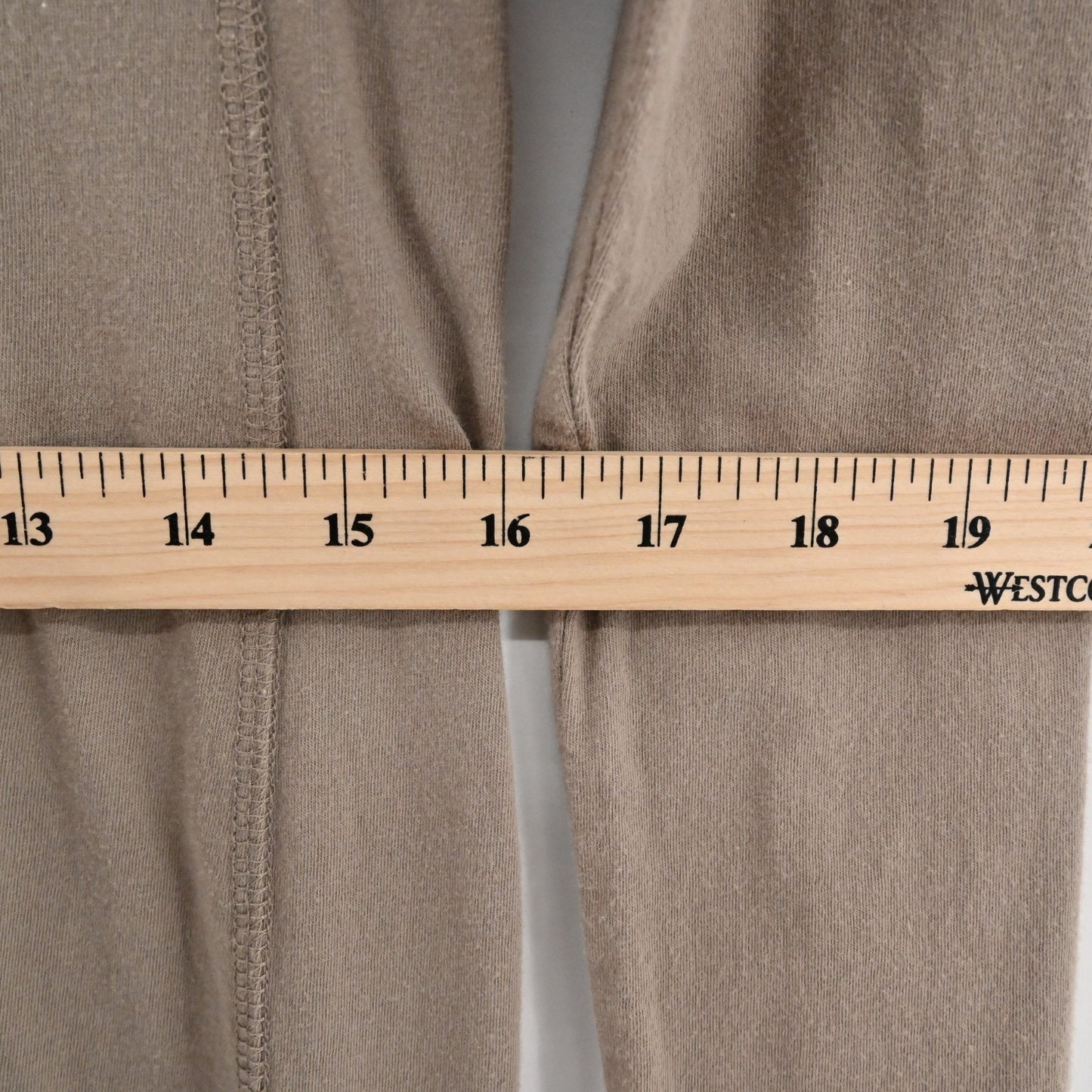 James Perse Cotton Long Sleeve Dress Fawn Taupe Size 2/M Standard Stretch Casual