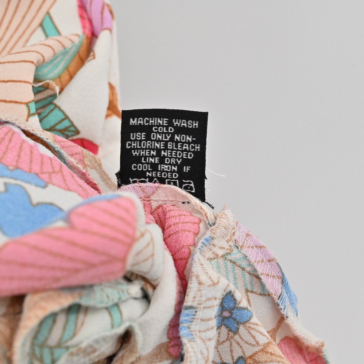 TOLANI Dress Sz XXS Multicolor Floral Print Tiered Button Front Mini Boho Retro