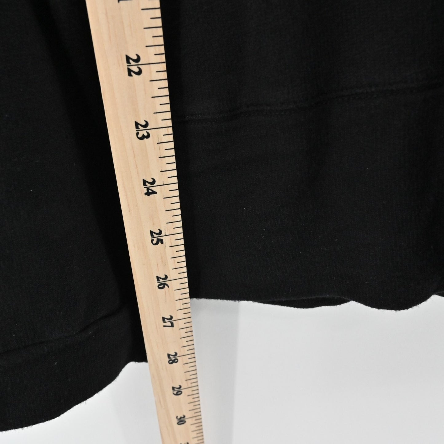 MONROW Top Womens Sz L Black Long Sleeve Scoop Neck Stretch Capsule Quiet Luxury