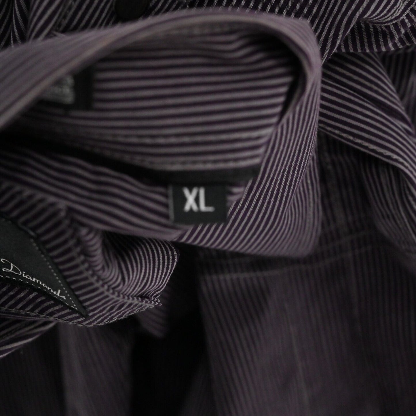 7 DIAMONDS Shirt Mens Sz XL Casual Stripe Long Sleeve Button Down Front Pockets