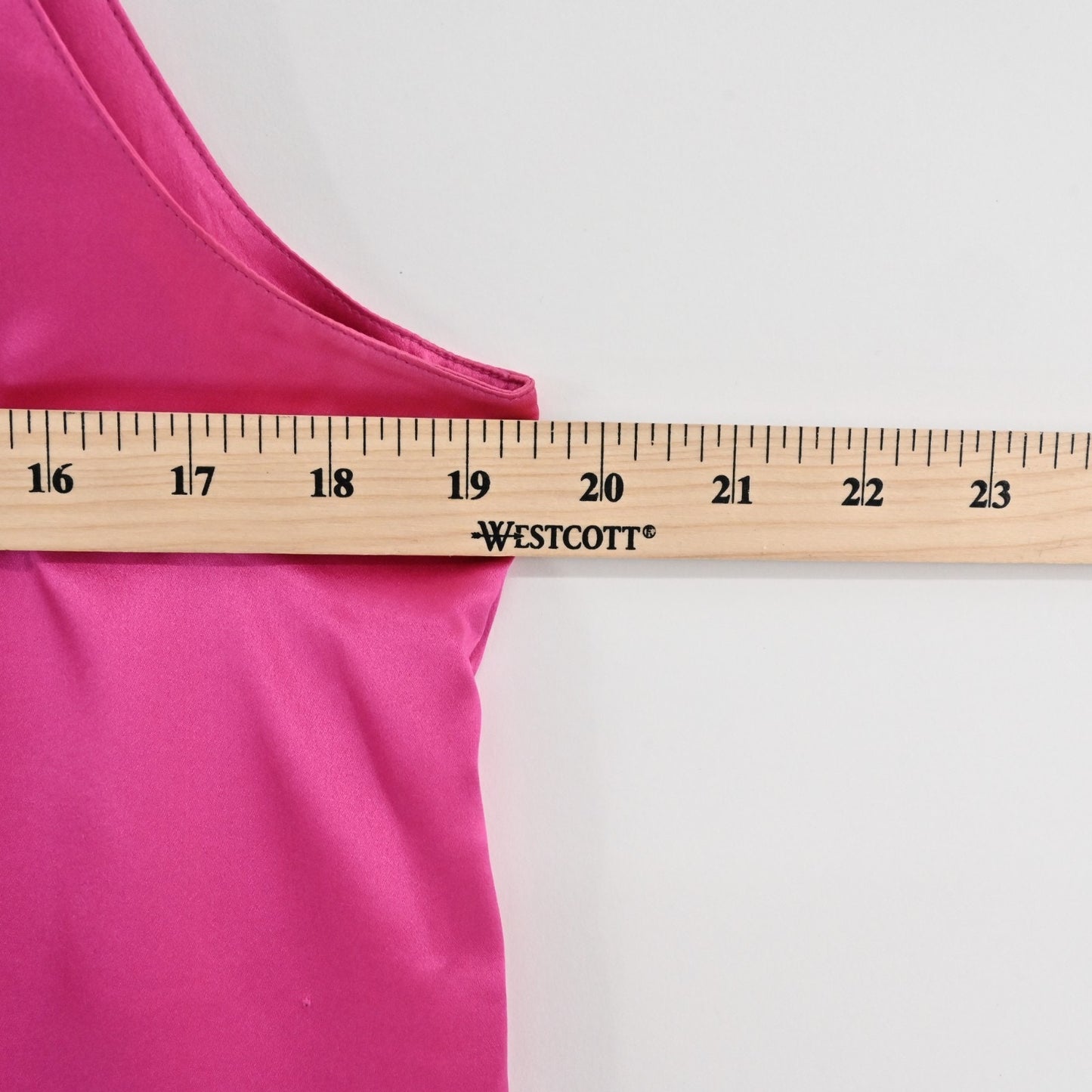 Vintage Oleg Cassini Womens Pink Silk Tank Top Size 12 Satin Scoop Neck Blouse