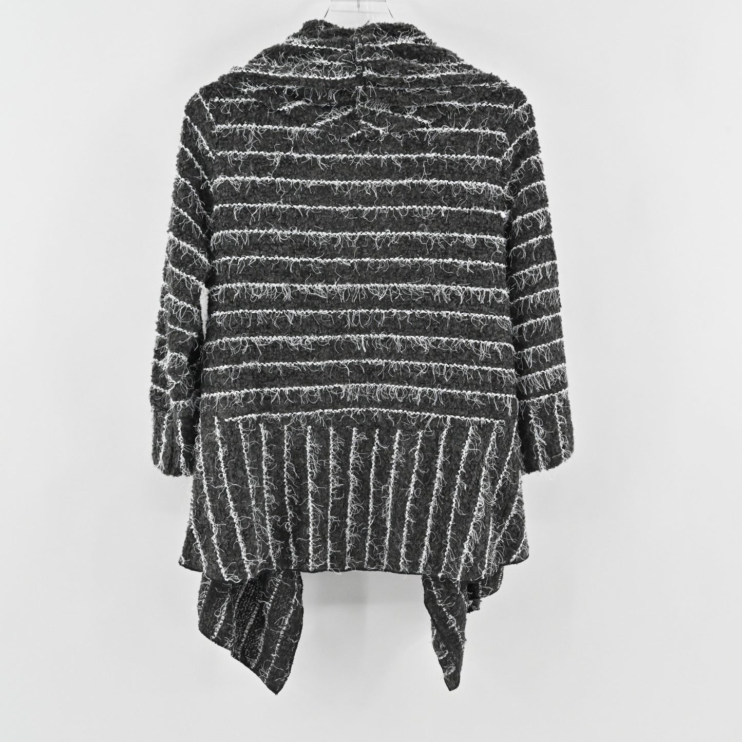 Vtg IC By Connie K Womens Wearable Art to Wear Fuzzy Cardigan Size M Wool Knit