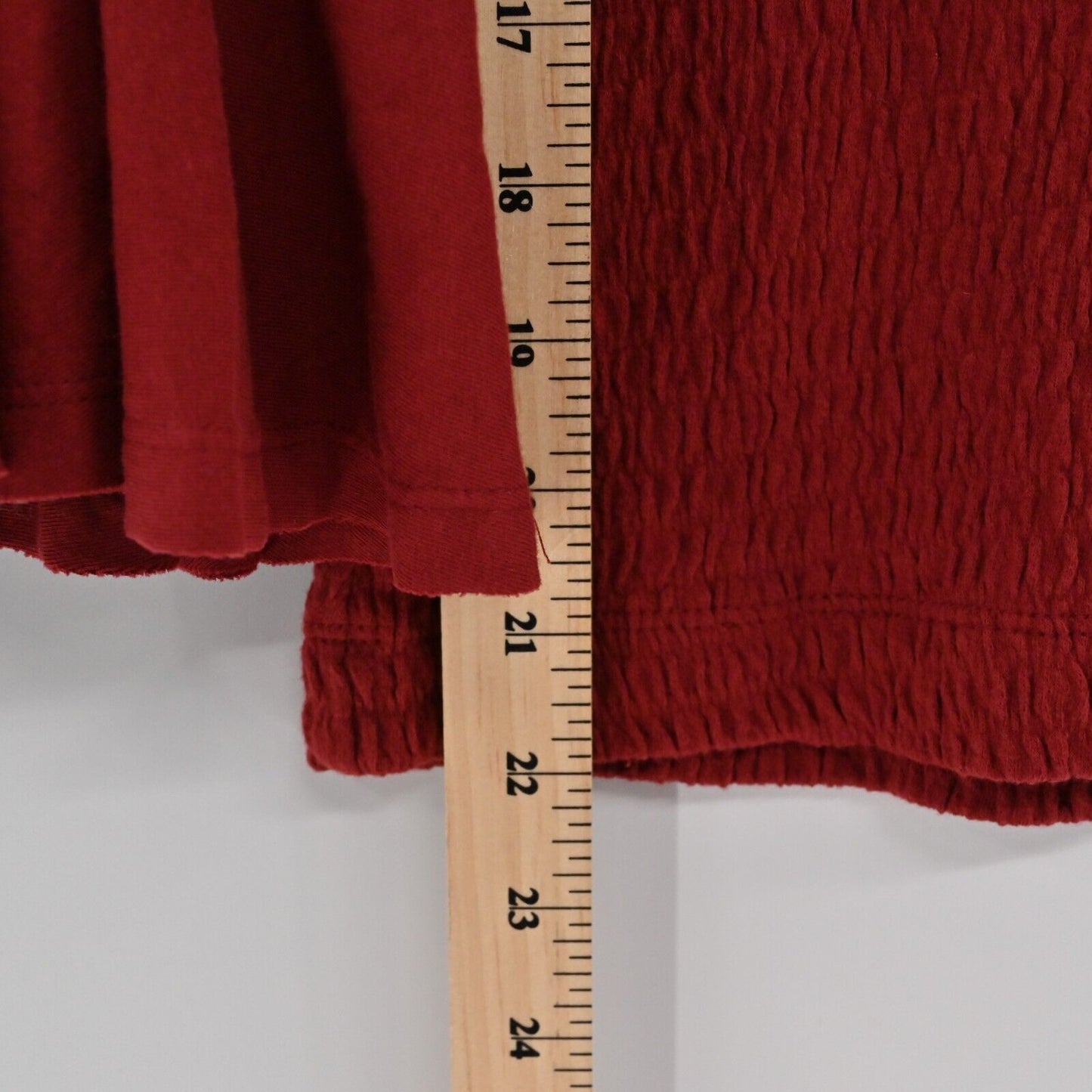 ANTHROPOLOGIE Top Womens Size M Smocked Bell Sleeve Scoop Neck Stretch Blouse