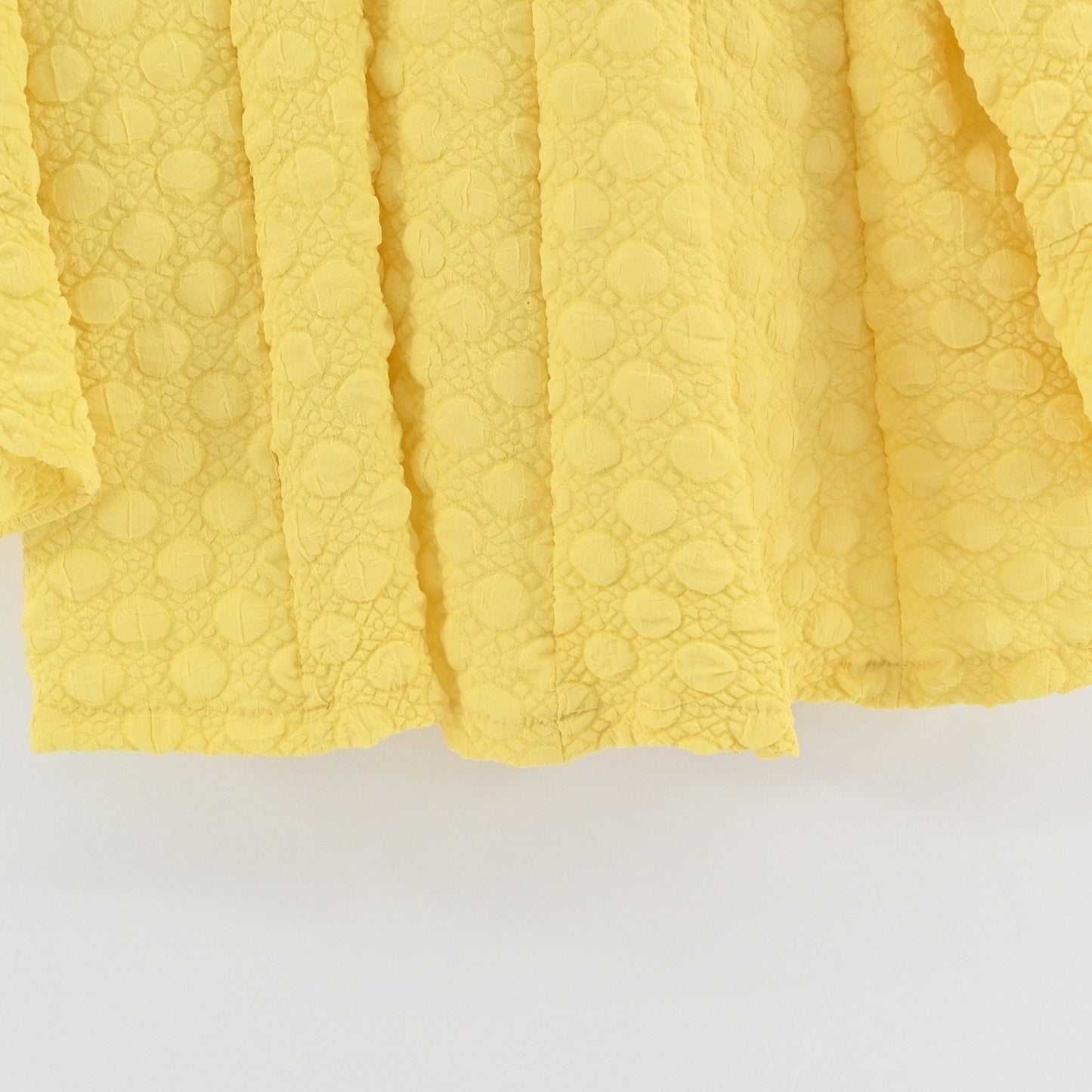 IC By Connie K Womens Yellow Jacket Size S Textured Sunny Zip Front Collarless