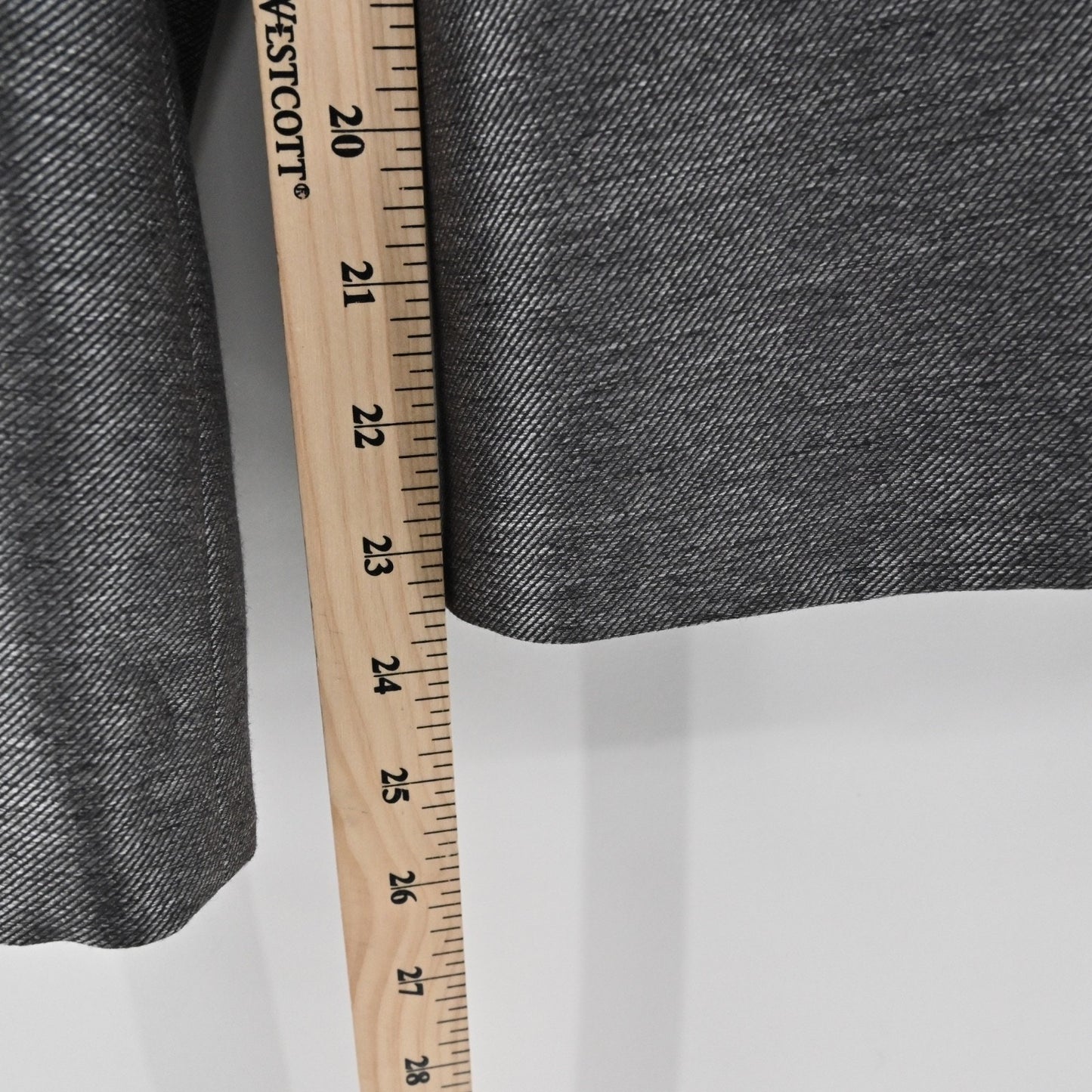 Calvin Klein Womens Twill Blazer Sz 6 Gray Pockets Minimalist Office Career Chic