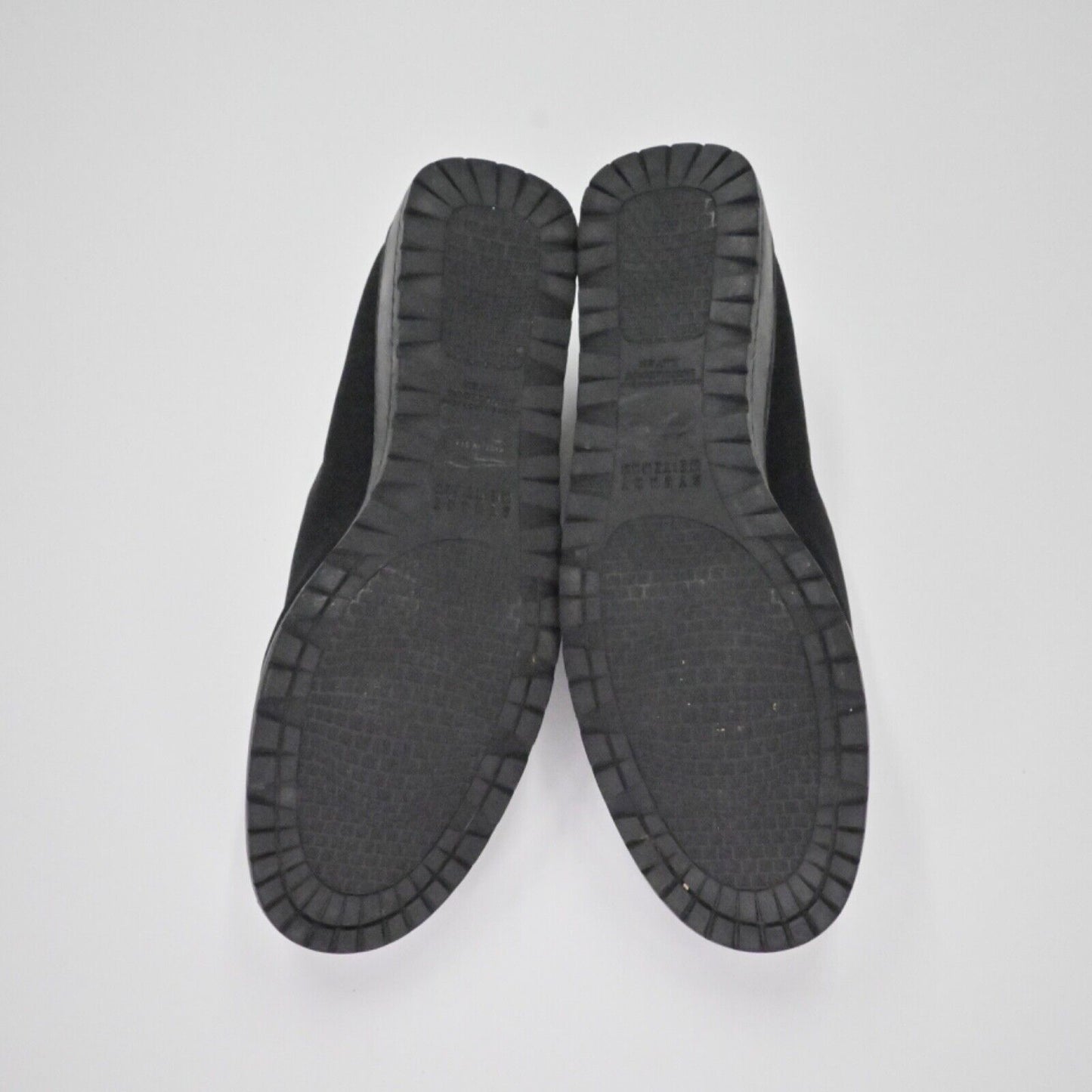 STUART WEITZMAN Loafers Womens Size 7 Black Round Toe Wedge Sofa Stretch Slip On