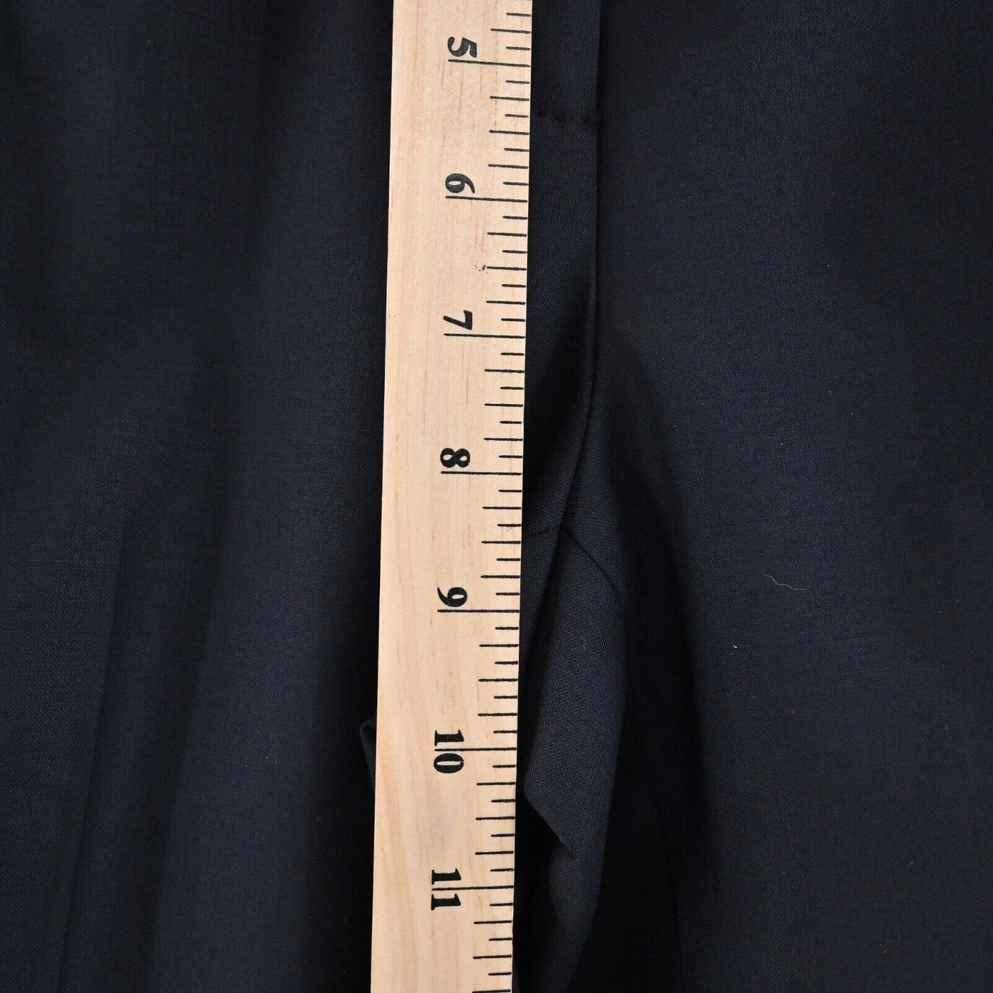 ELIE TAHARI Pants Womens Sz 6 Navy Blue Wool Blend Low Rise Straight Leg Trouser