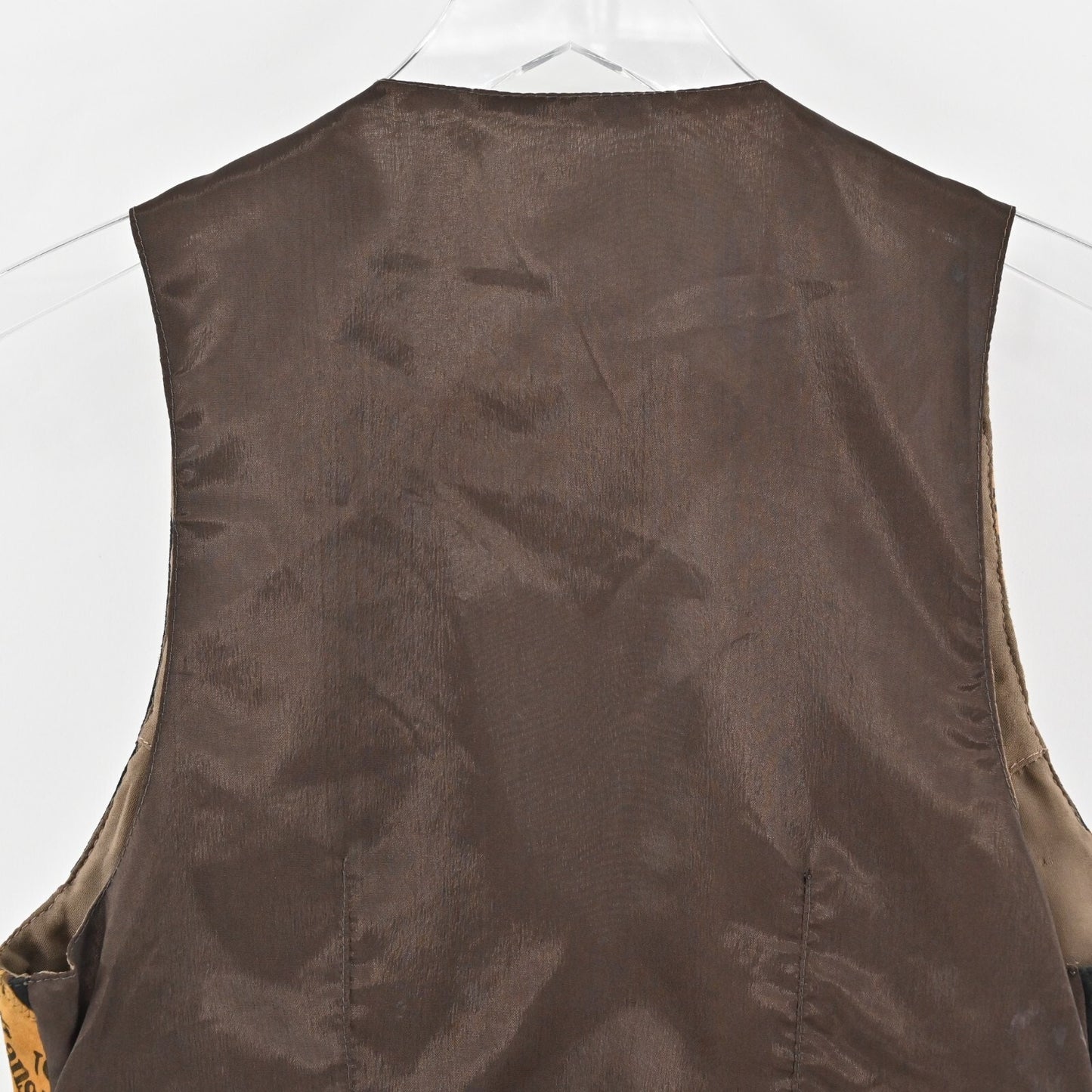 Vtg Leather Vest Womens Sz L Multicolor Patchwork Sleeveless Artsy Festival Boho