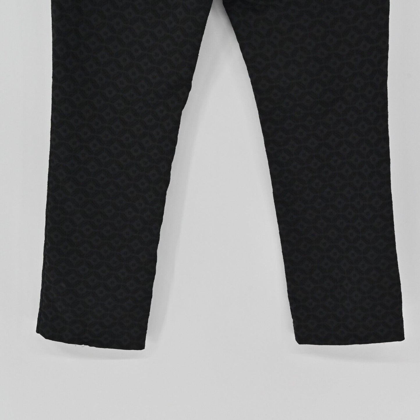 THEORY Pants Womens Sz 6 Izelle Charismatic Jacquard Dress Pants Black Straight