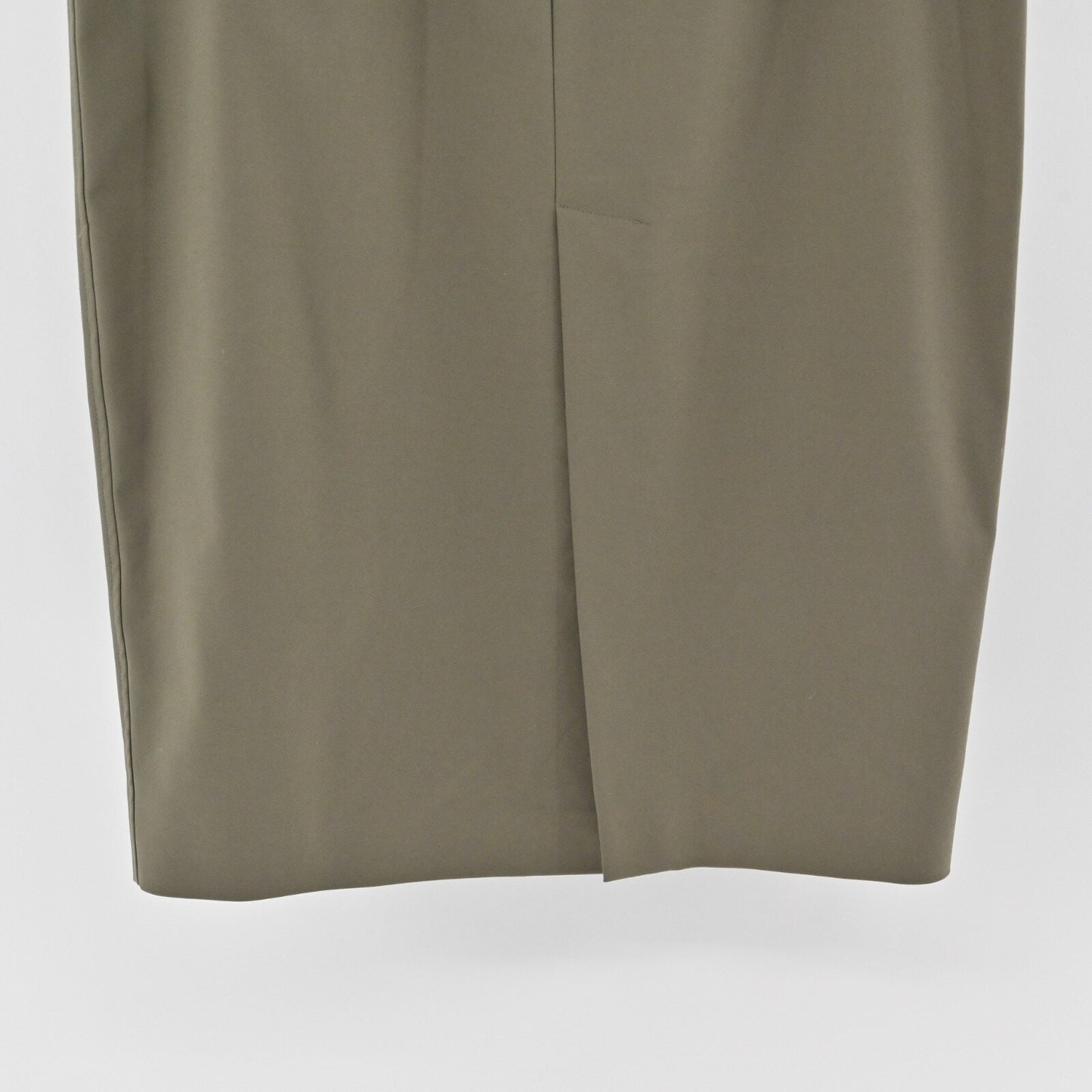 LES COPAINS Green Skirt Size 48 Olive Cotton Stretch Knee Length Pencil Luxury