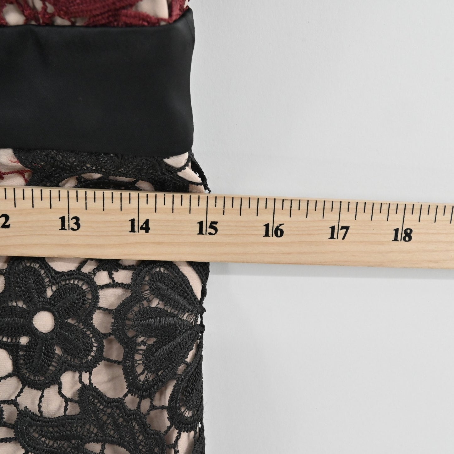 Bardot Eve Lace Asymmetrical Bodycon Dress Size S Black Burgundy Dark Romantic