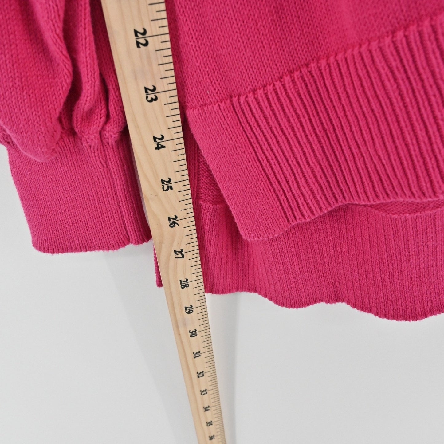 Tuckernuck Womens Pink Jersey Stripe Sweater Size M Wave Knit Pullover Cotton