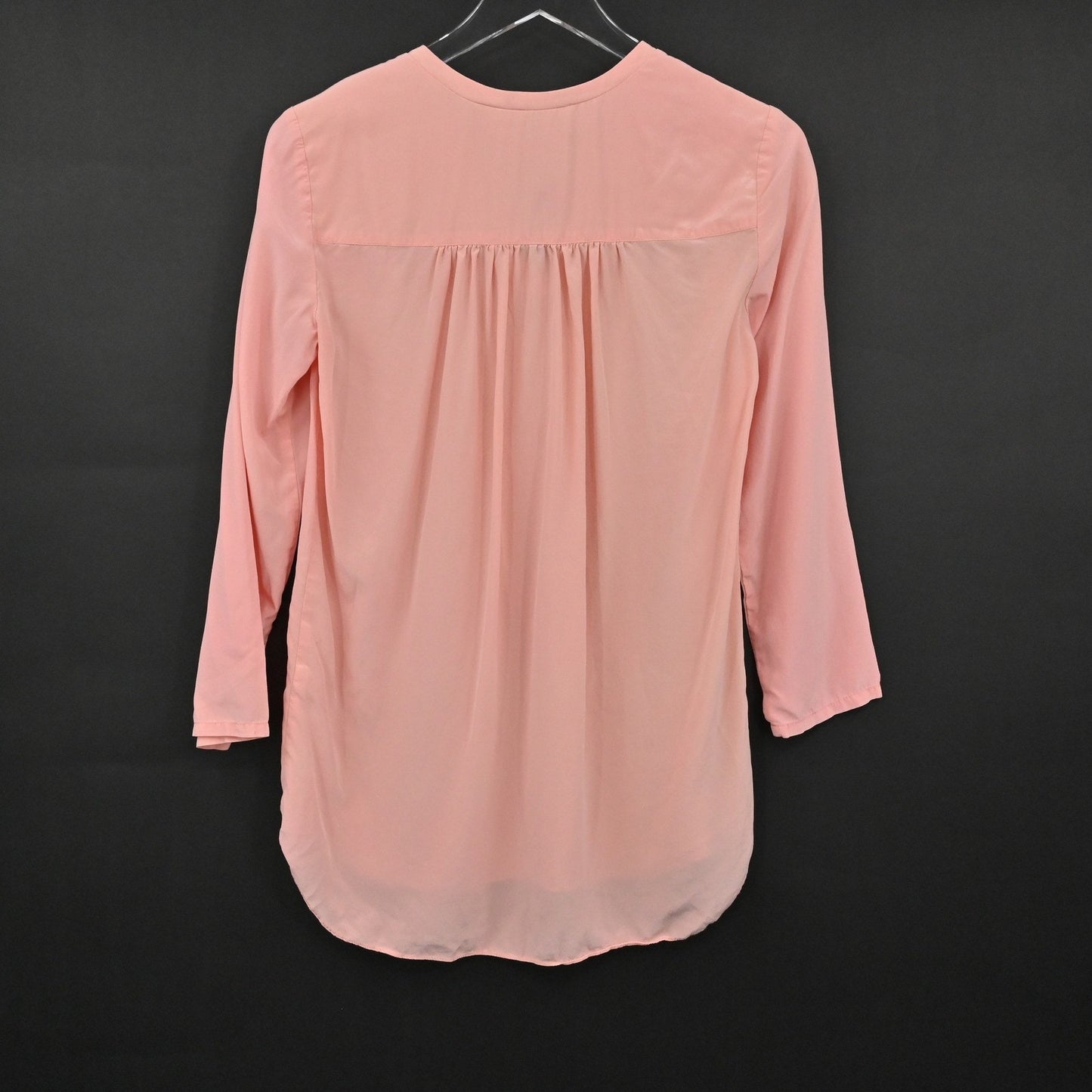 Amanda Uprichard Womens Pink Top Size S Blouse Long Sleeve Pastel Feminine Chic