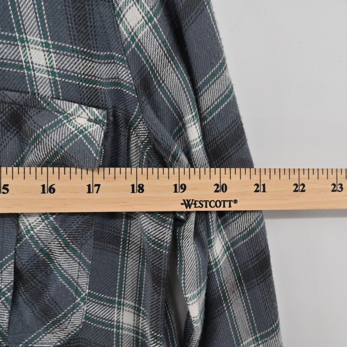 ZADIG VOLTAIRE Top Womens Sz M Drippy Flannel Talmi Carreaux Plaid Button Front